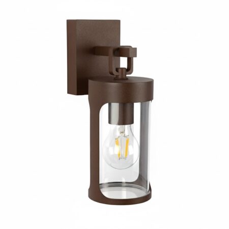 Zaragoza Muurlamp Zwart met Lichtsensor LED