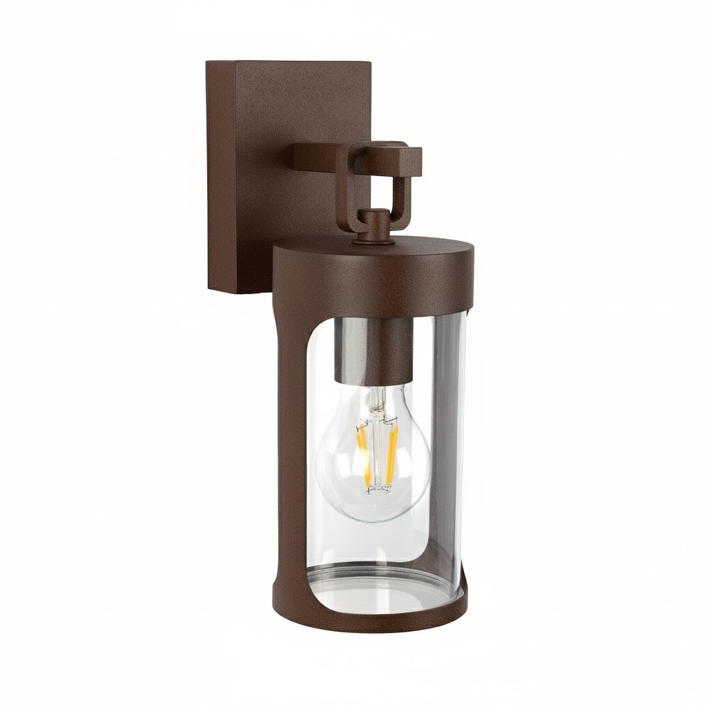 Zaragoza Muurlamp Zwart met Lichtsensor LED
