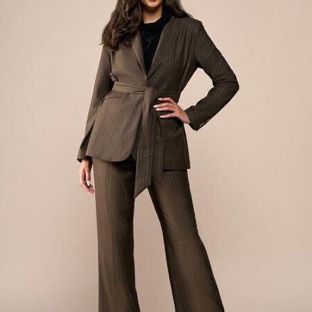 Zaylee Lurex Blazer Bruin