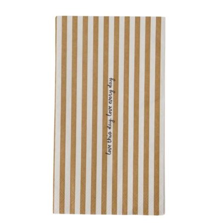 Zusss Servetten Love This Day Streep 11x20cm | Zusss