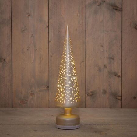 everlands kunstkerstboom LED draaiend Ø10x39cm | Anna's Collection