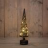 everlands kunstkerstboom LED draaiend Ø10x39cm glas | Anna's Collection