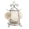 kop&schotel set 4 met standaard creme