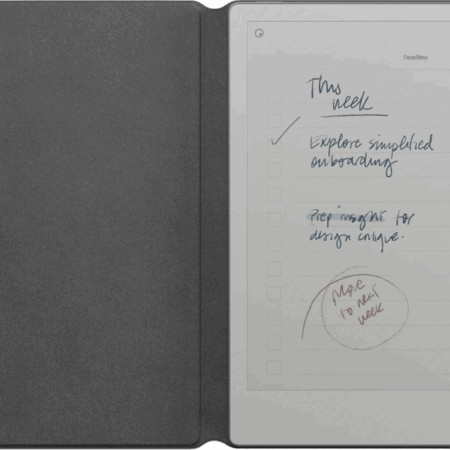 reMarkable Paper Pro Move Polymer Weave Book Folio Grijs