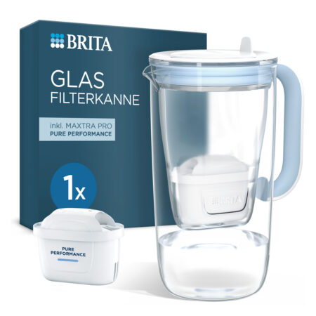 Glazen waterfilterkan