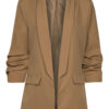 Blazer Gesmokte Mouw Bruin
