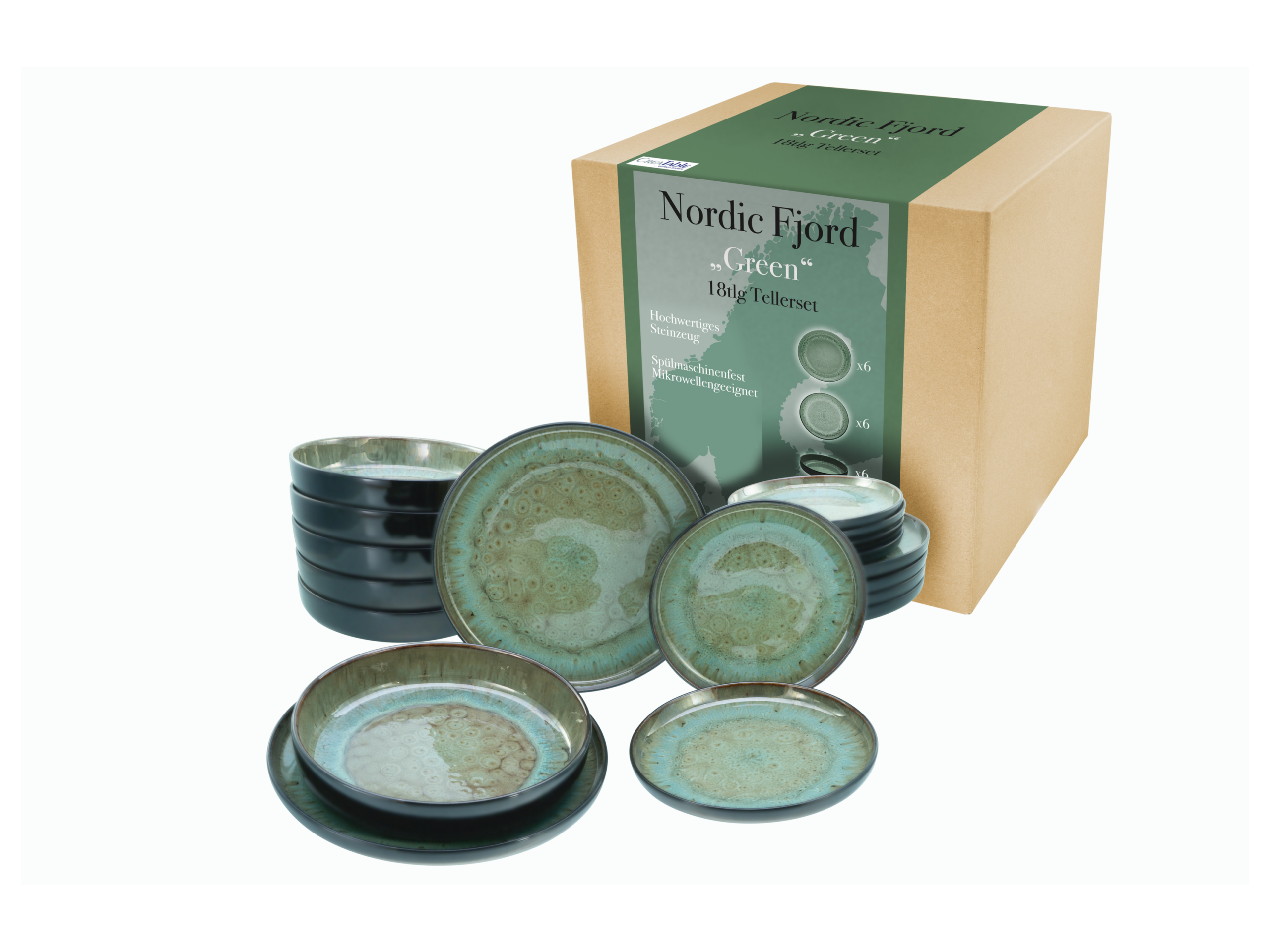 Servieset Nordic Fjord (18-delige bordenset