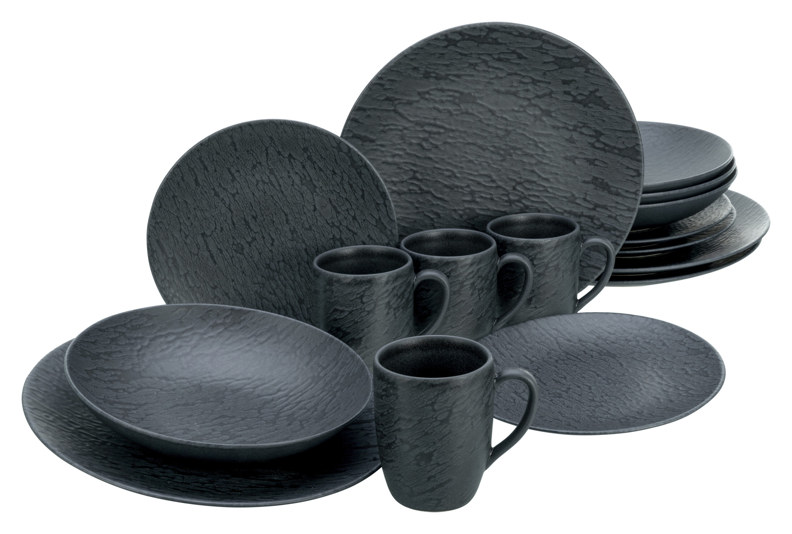 Servieset Schiefer Black (16-delig combi-servies)