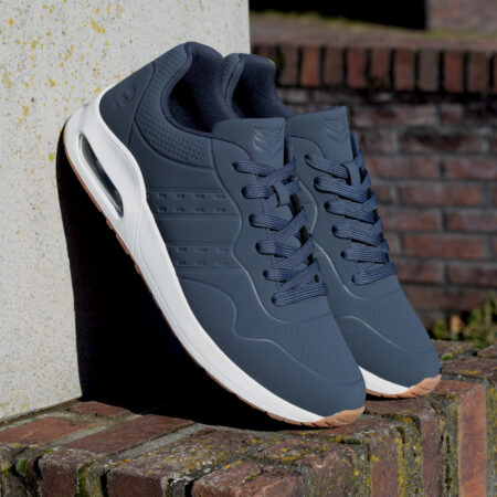 Heren Sneaker Hank | Middenblauw/ Wit