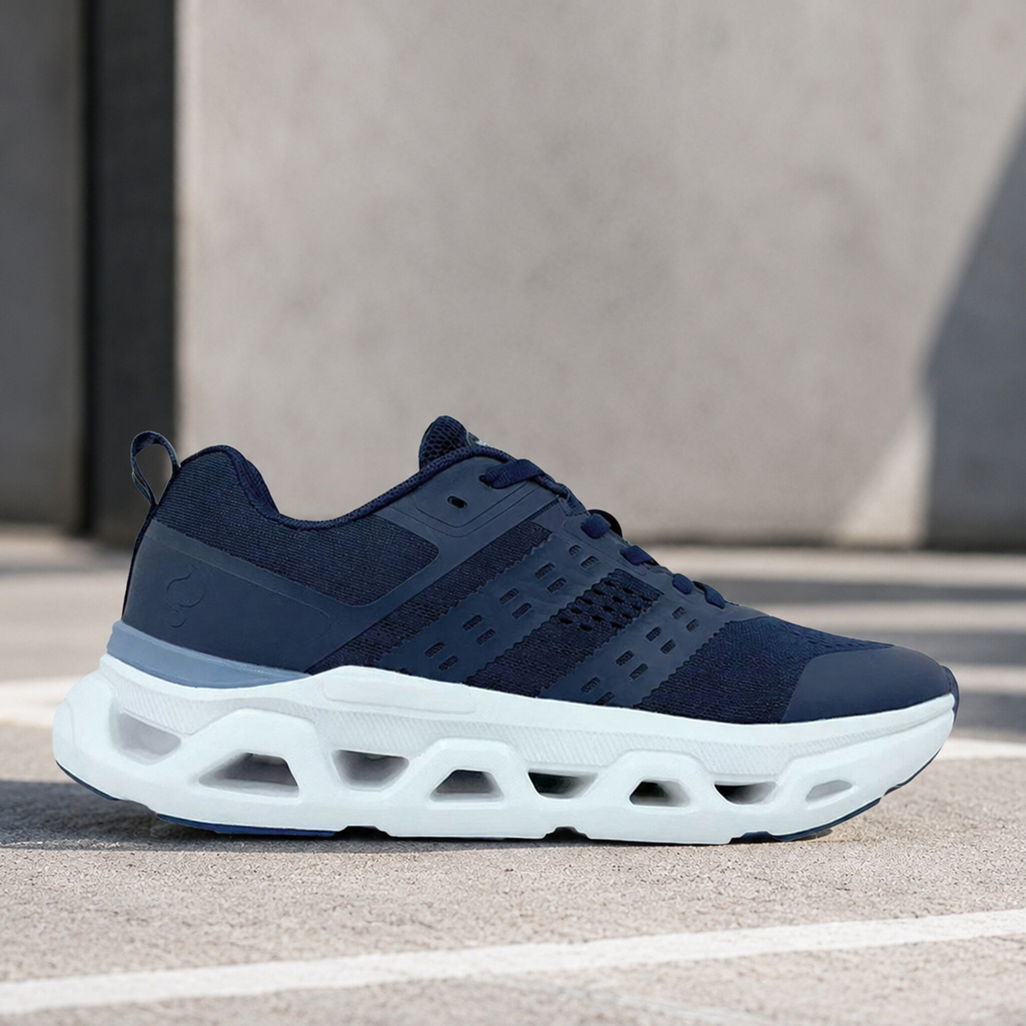 Heren Sneaker Holten | Donkerblauw/ Wit