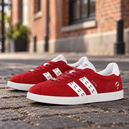Heren Sneaker Medal | Donkerrood/Wit