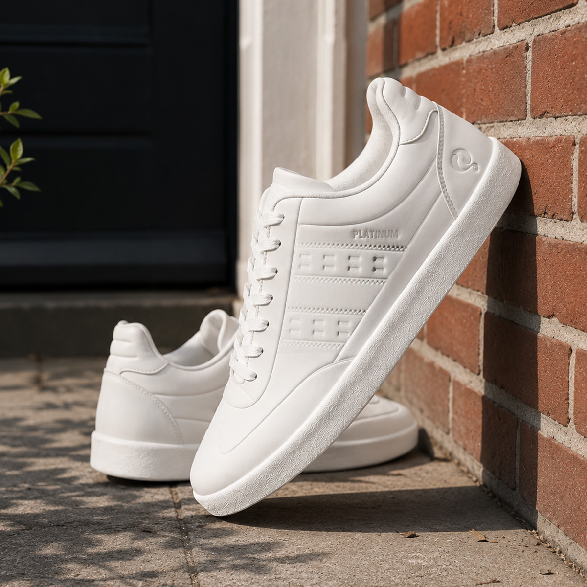 Heren Sneaker Platinum One | Wit/ Wit