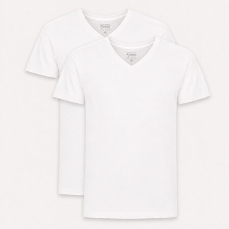Heren T-shirt 2-Pack Steyl | Wit/Wit
