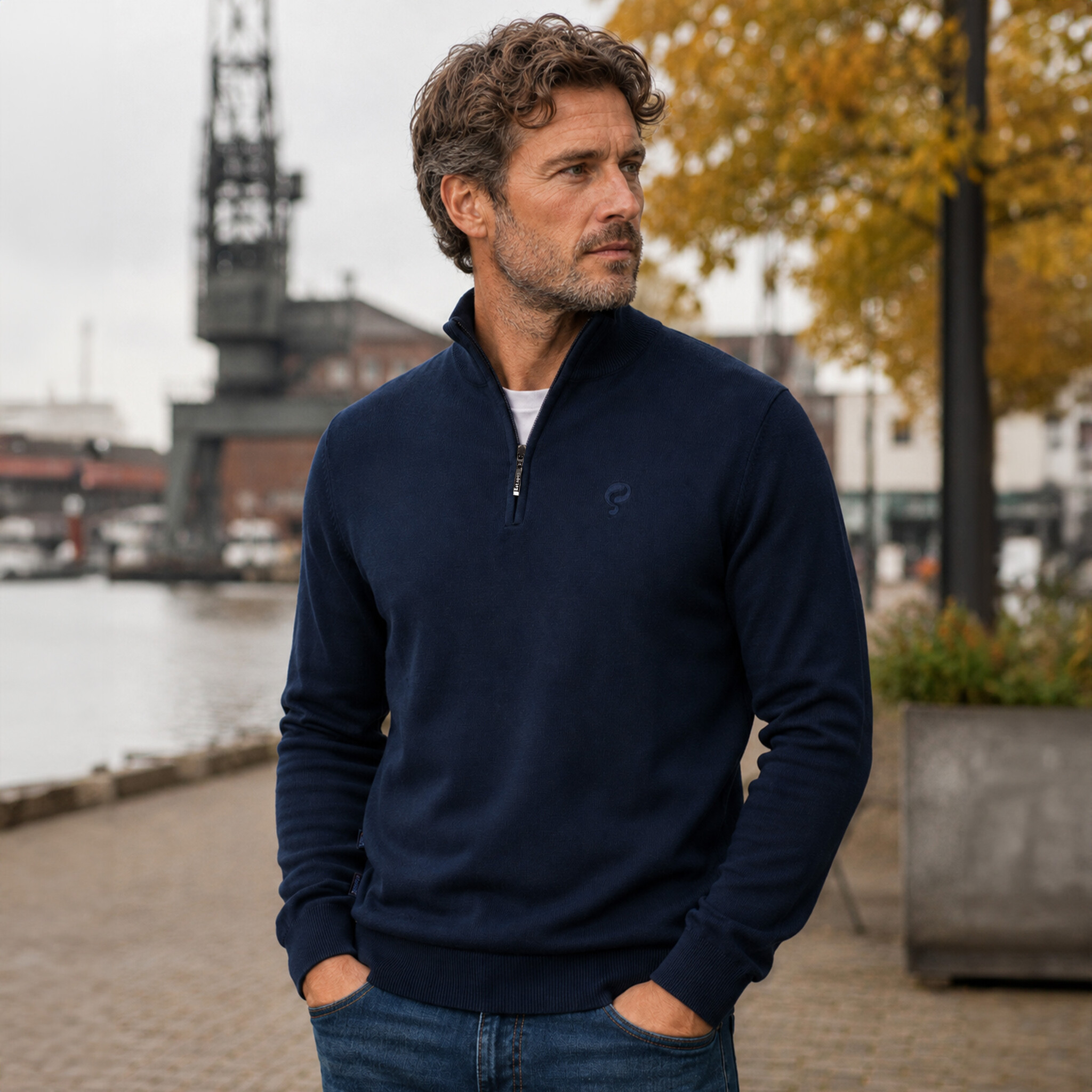 Heren Trui Kralingen | Donkerblauw