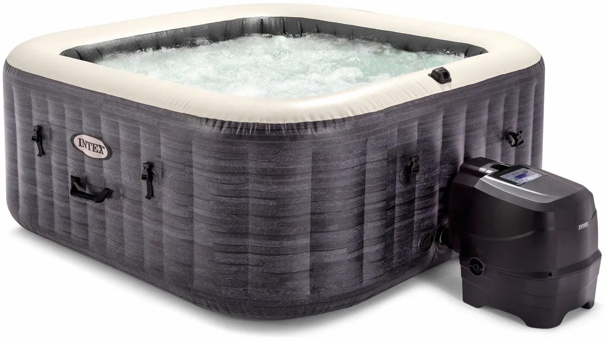 Intex Pure Spa Greystone Deluxe opblaasbare spa - 6 persoons | Intex