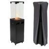 Planika Faro gas terrasverwarmer met beschermhoes - Zwart | Planika