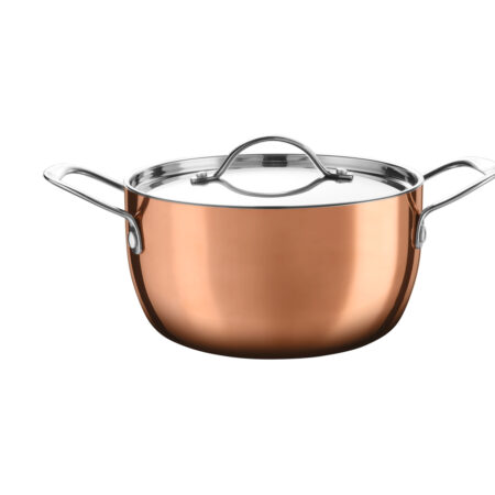 RVS kookpan met koperlaag