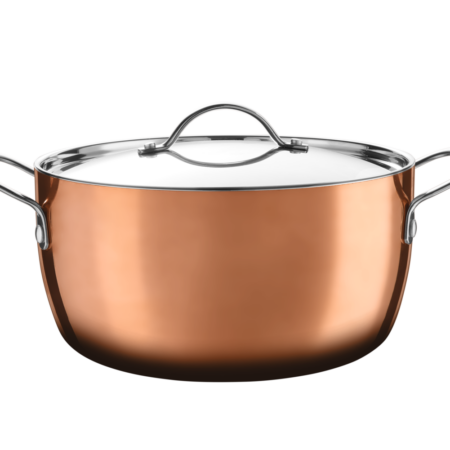 RVS kookpan met koperlaag