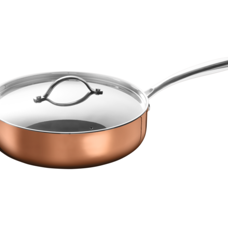 RVS sauteerpan met koperlaag