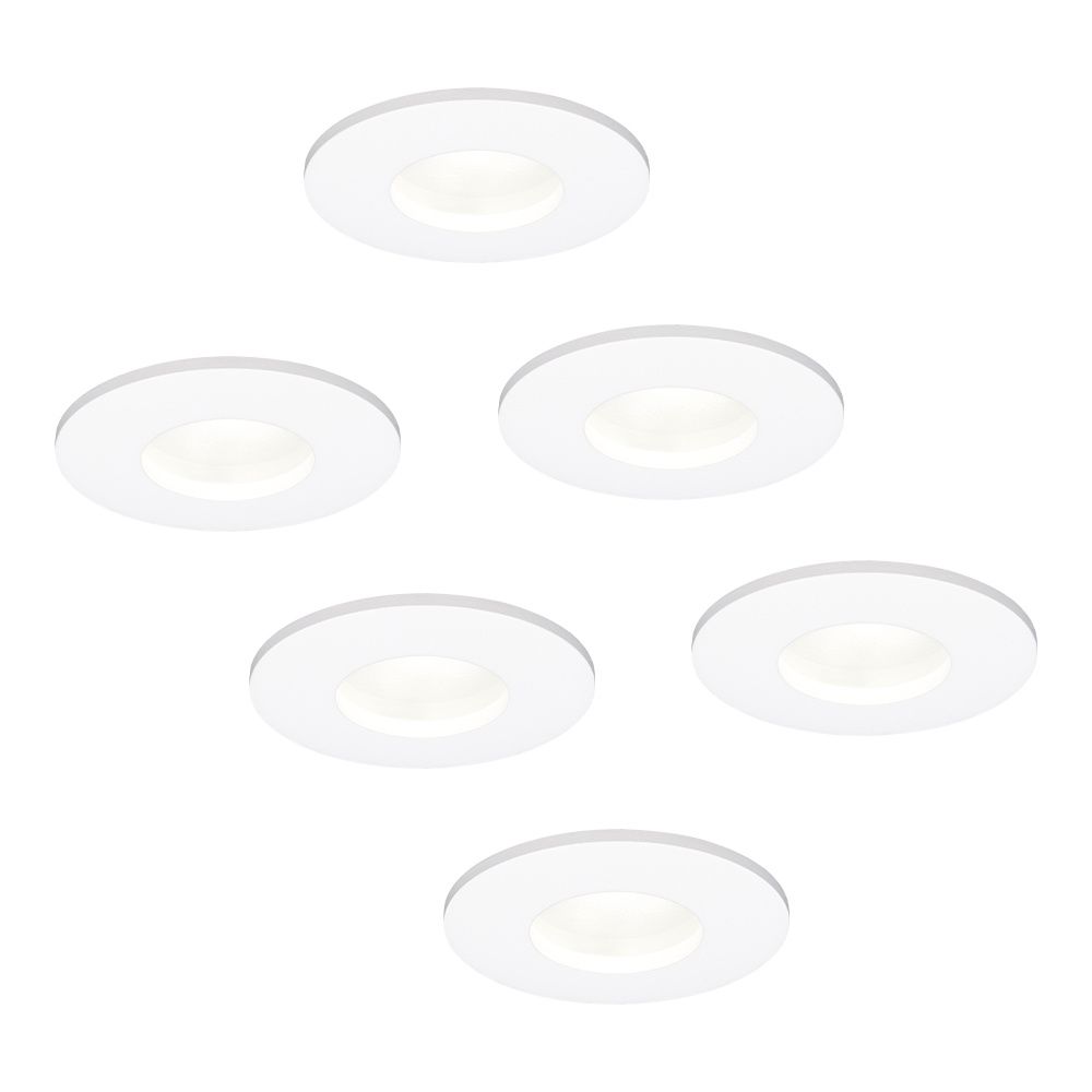 Set van 6 Barcelona - LED platte inbouwspots met lage inbouwdiepte 60mm - 3