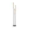 Vloerlamp Clares brons 3 licht