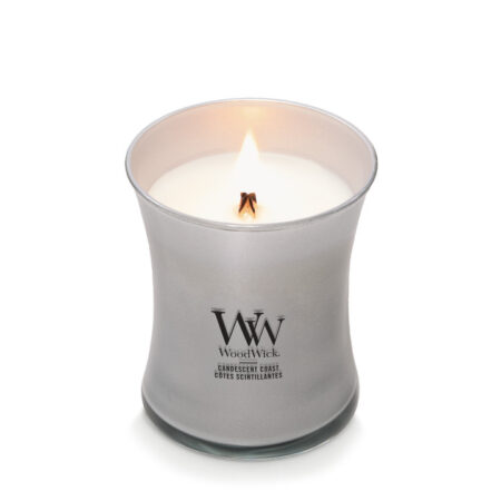candescent coast medium candle - silver