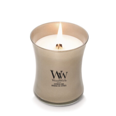 cypress ore medium candle - warm nickel