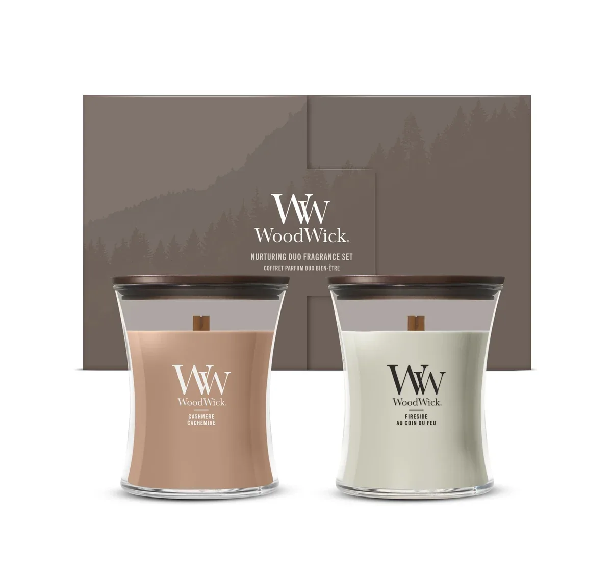 WoodWick 2 Medium Candles Cadeauset